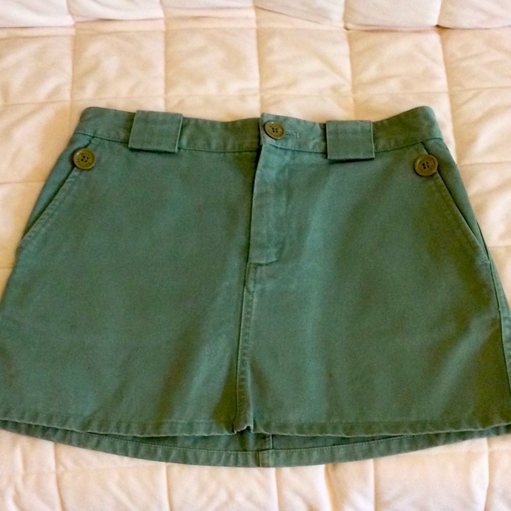 RARE Marc Jacob’s Army Green Mini Skirt. Size 2